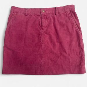 Ralph Lauren Sport Pink Cotton Corduroy Mini Skirt Retro Barbie Elle Woods Sz 4